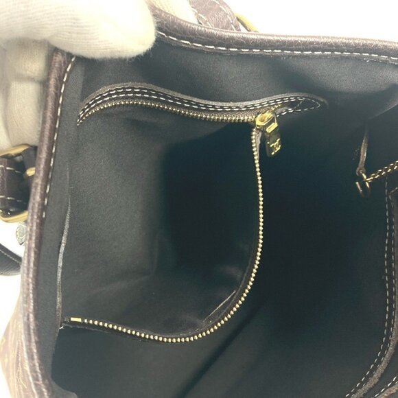 LOUIS VUITTON Brown Monogram Canvas Shoulder Bag - Picture 14 of 16